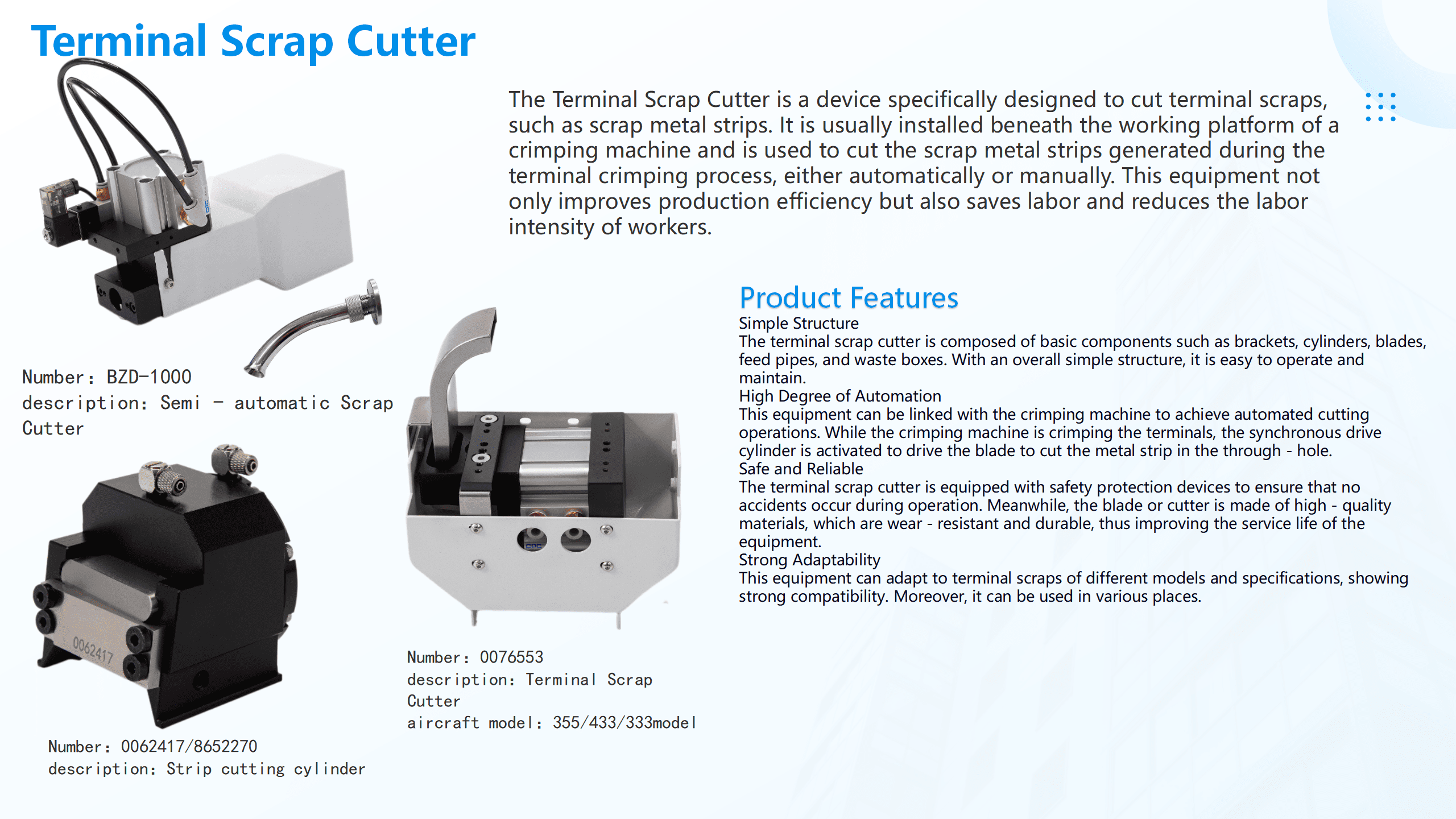 Terminal Scrap Cutter