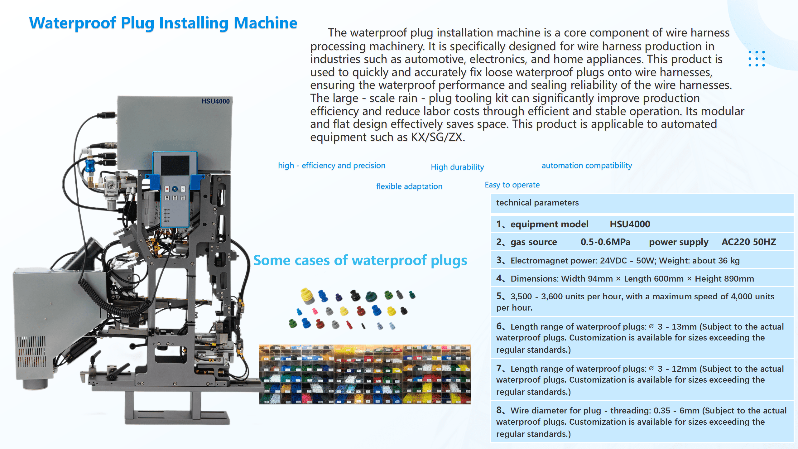 Waterproof Plug Installing Machine